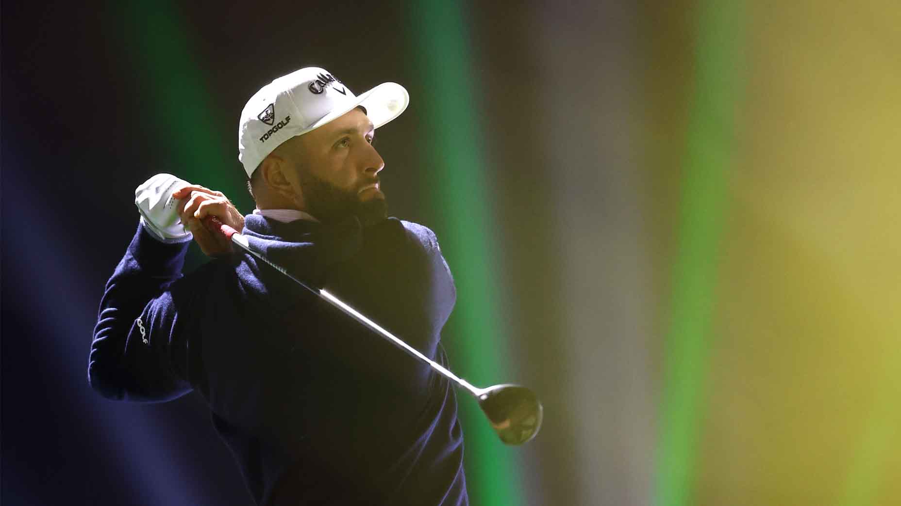 Jon Rahm tees off at LIV Riyadh