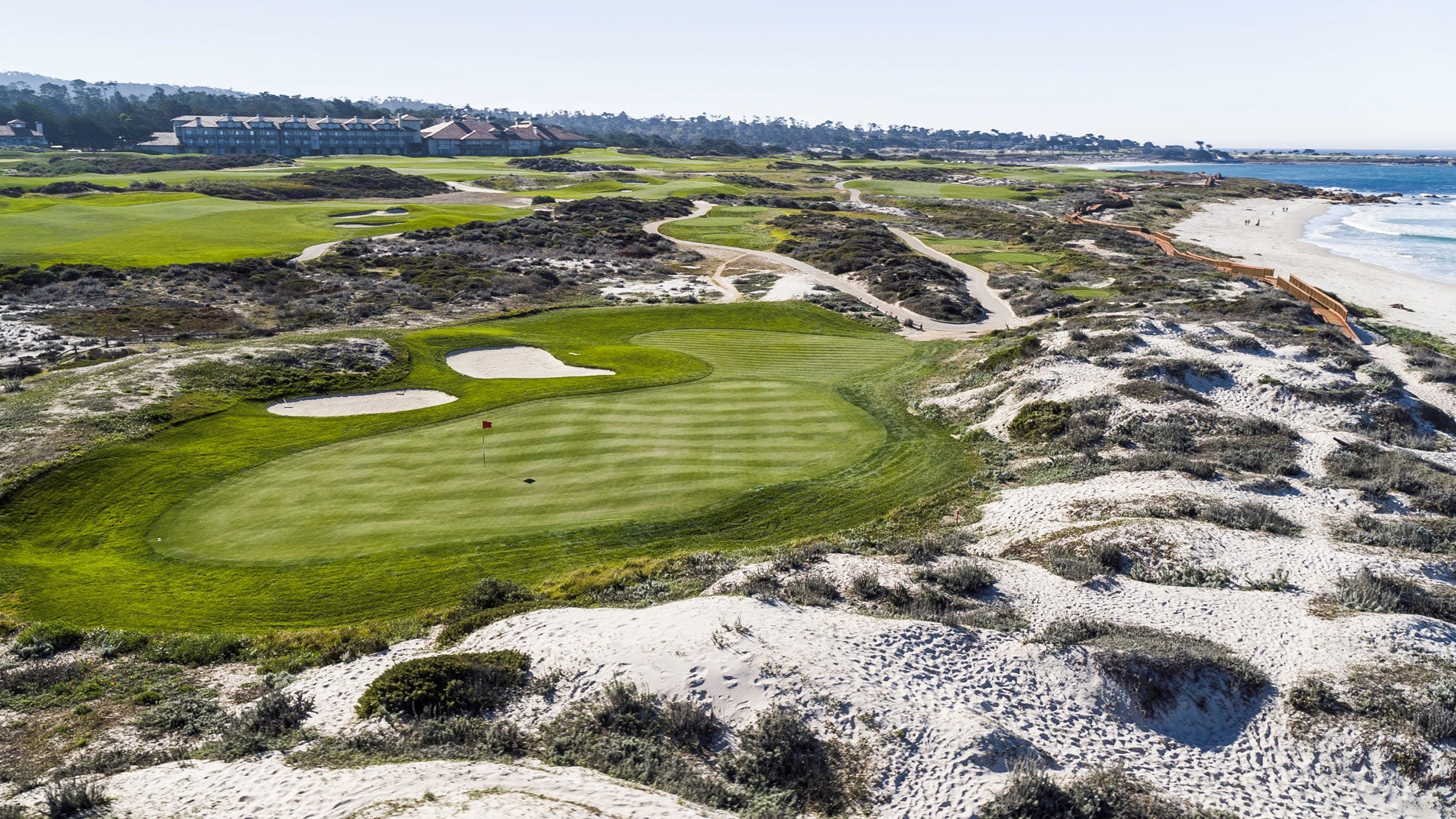 The 16th hole at the Links at Spanish Bay