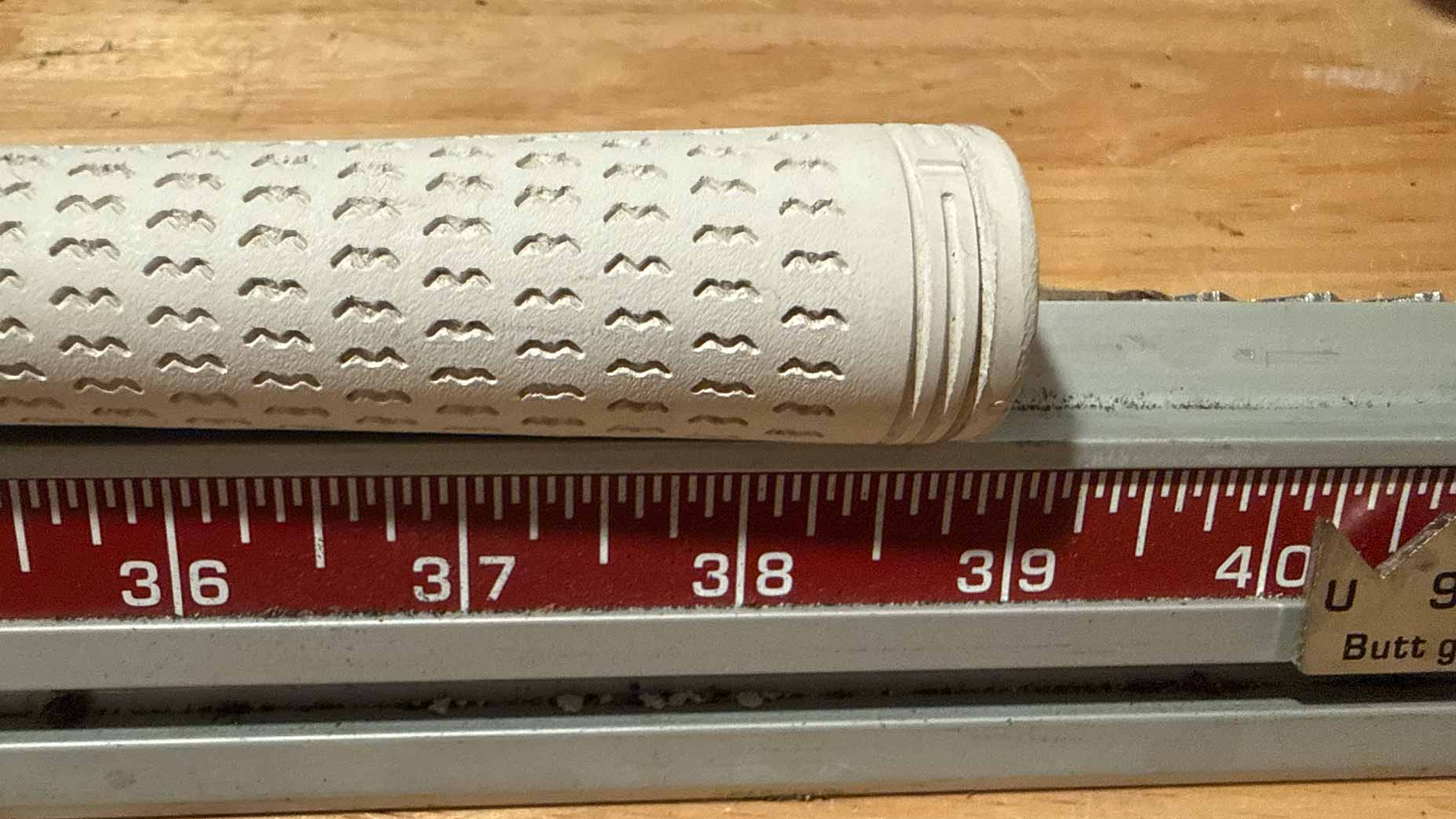 Club length ruler.