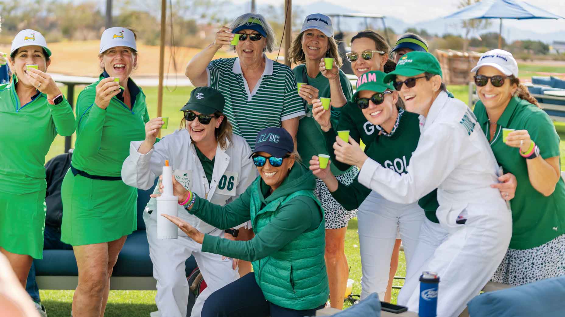 The Desert Classic, founded by Tori Totlis (center), is a non-stop golf party.