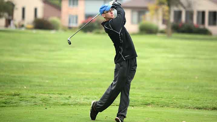 EJ Tackett on golf course