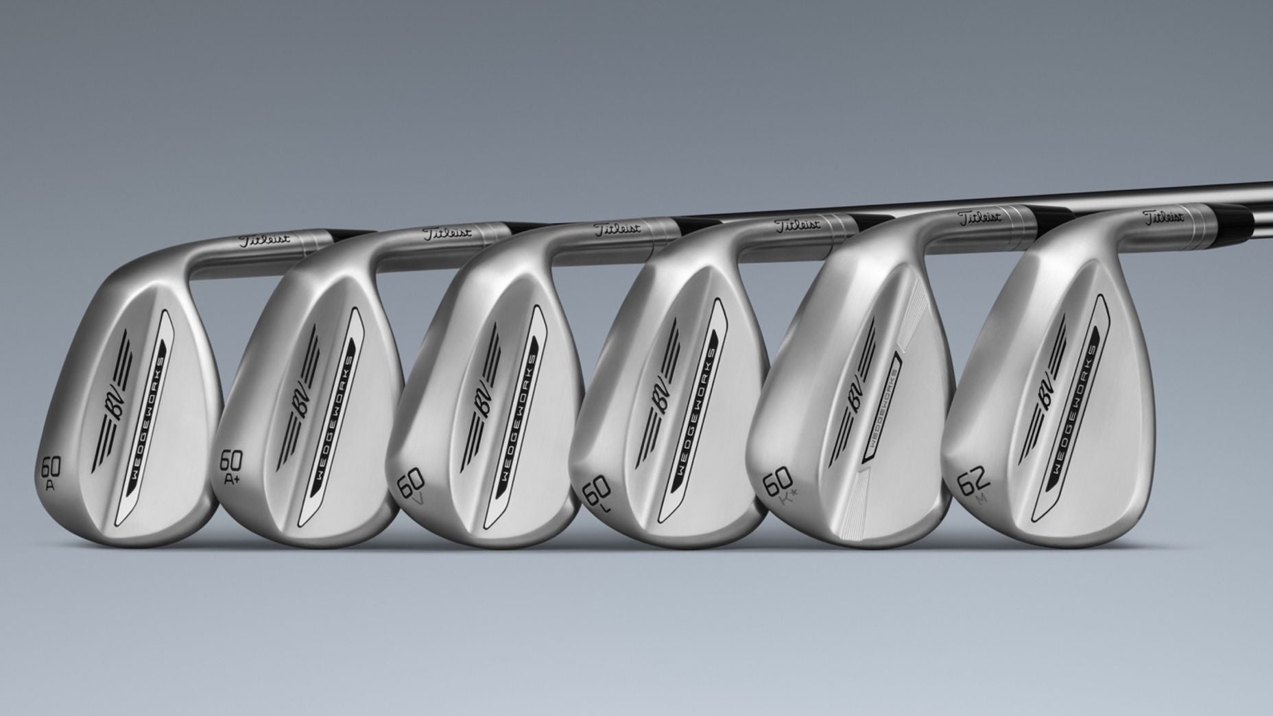 Vokey Wedge Works A+, K*, L, V, A and 62M