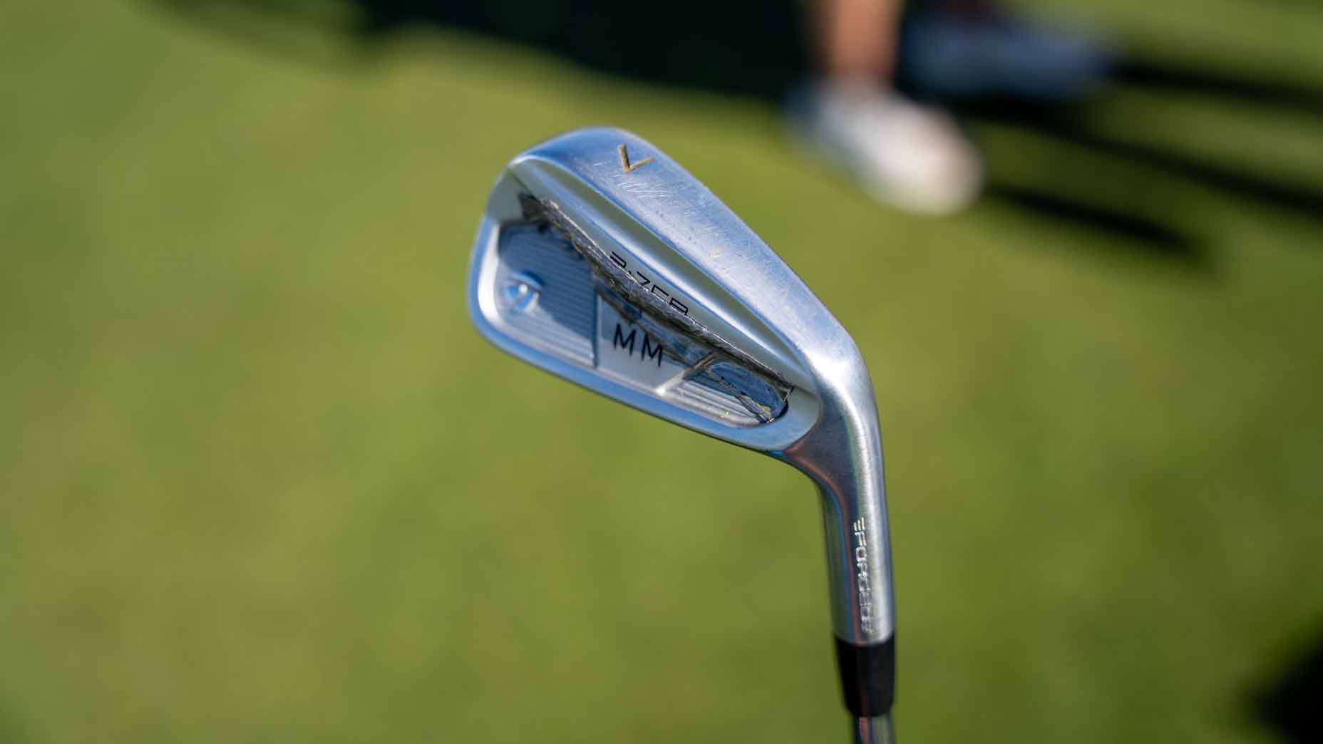 Maverick McNealy 7-iron.