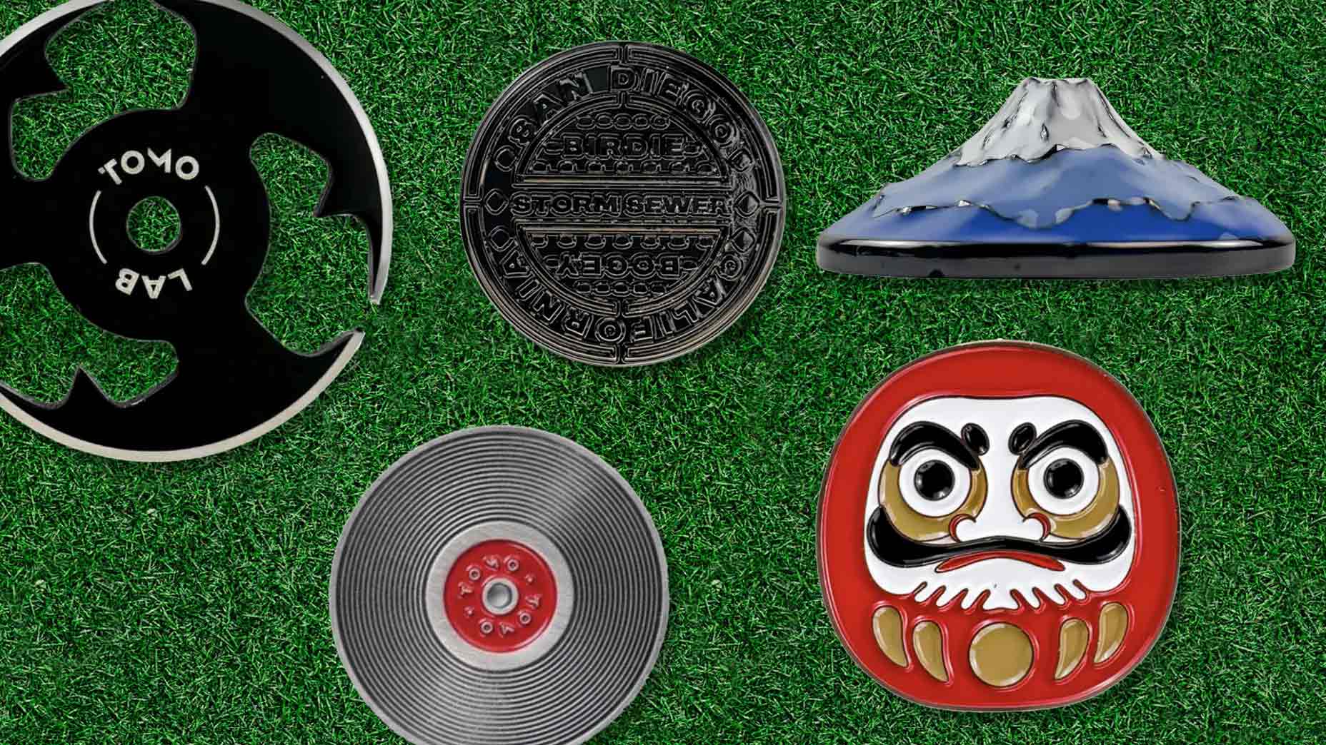 Stand out from the crowd with these unique ball markers from Tomo Golf