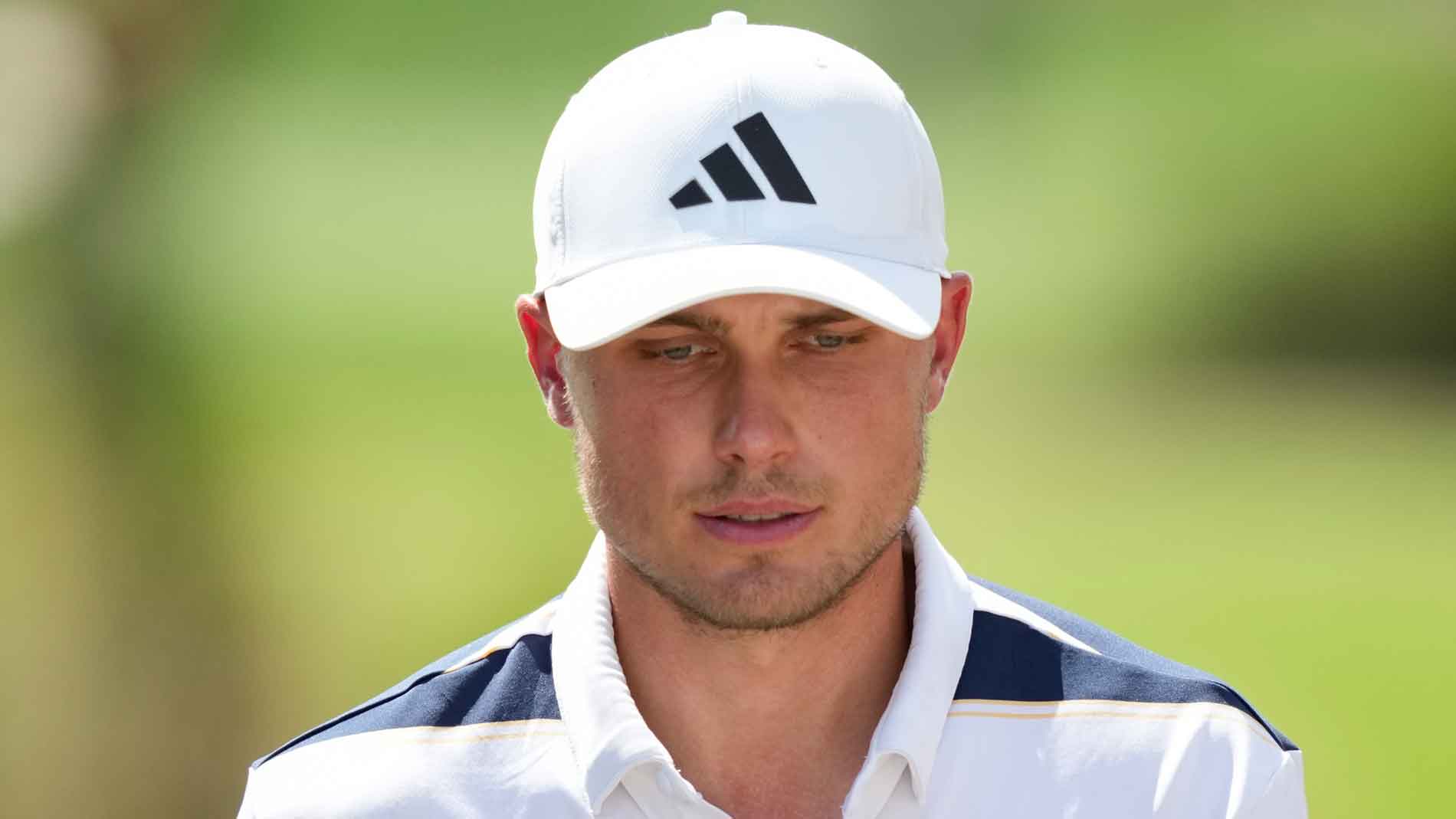 Ludvig Åberg of Sweden walking to the third tee box during the final round of Arnold Palmer Invitational presented by Mastercard at Arnold Palmer's Bay Hill Club