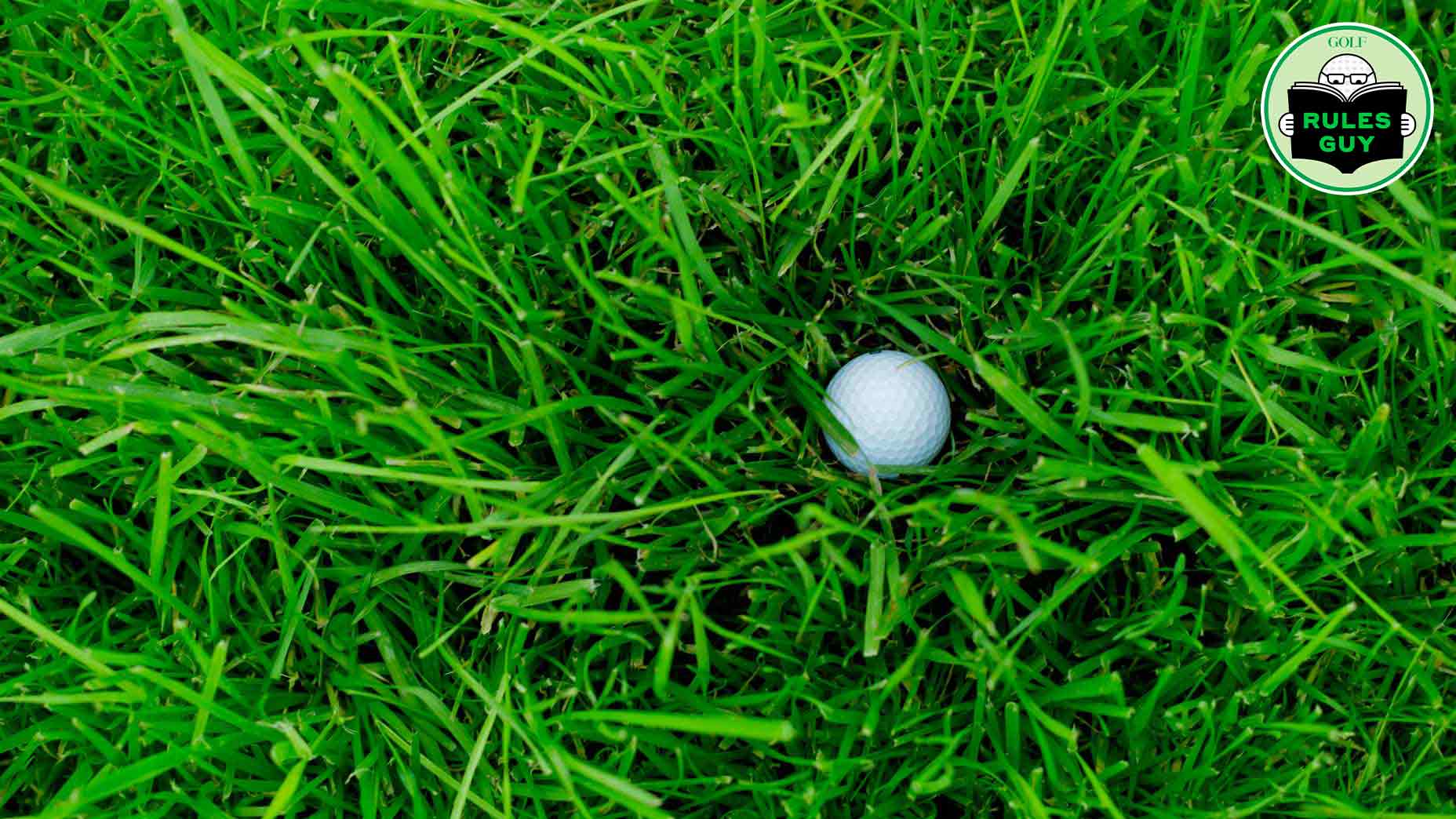 golf ball in long grass rough