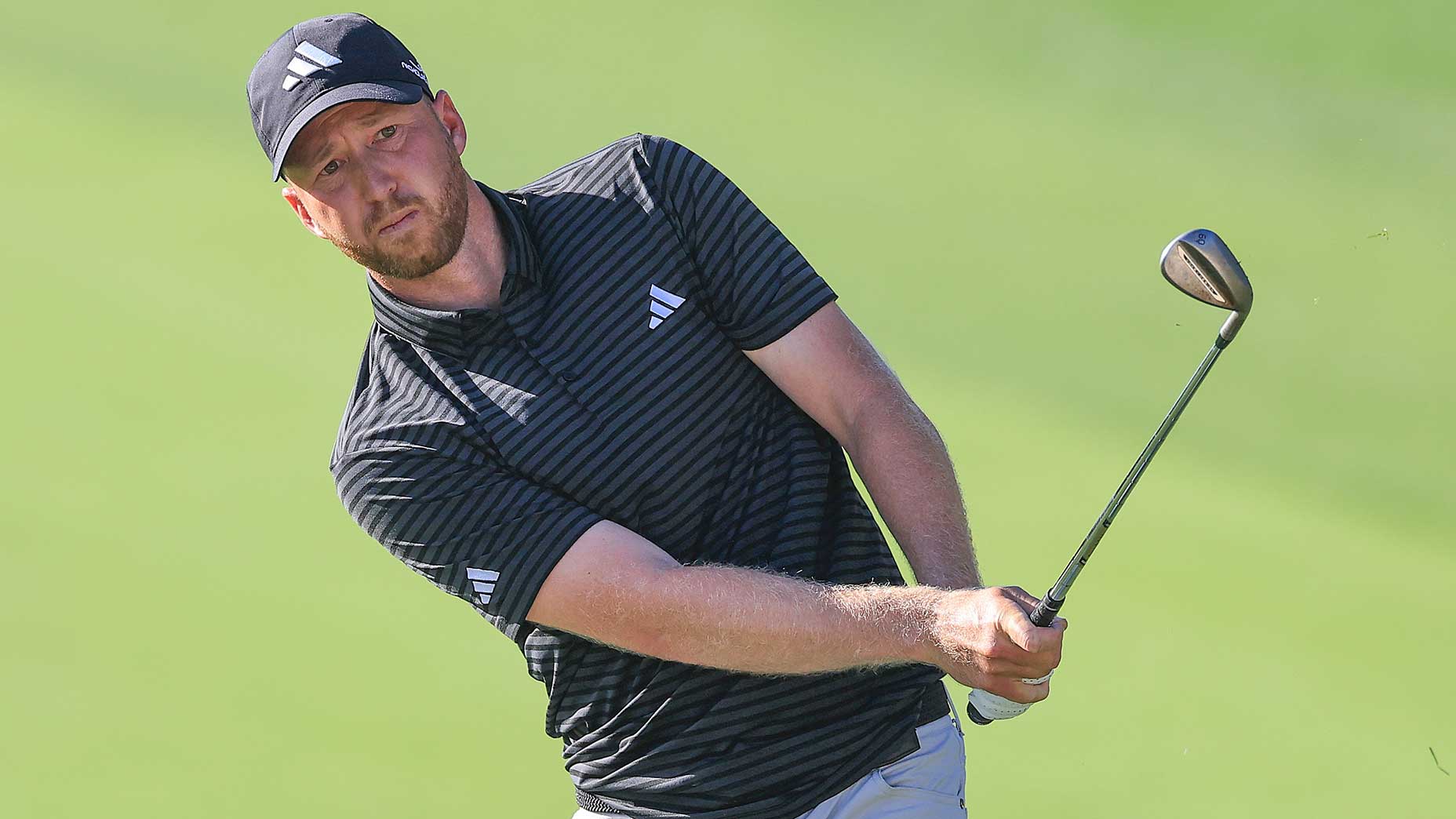 Daniel Berger hits a shot during the opening round of the Arnold Palmer Invitational at Bay Hill Club & Lodge in Orlando, Fla, on Thursday.