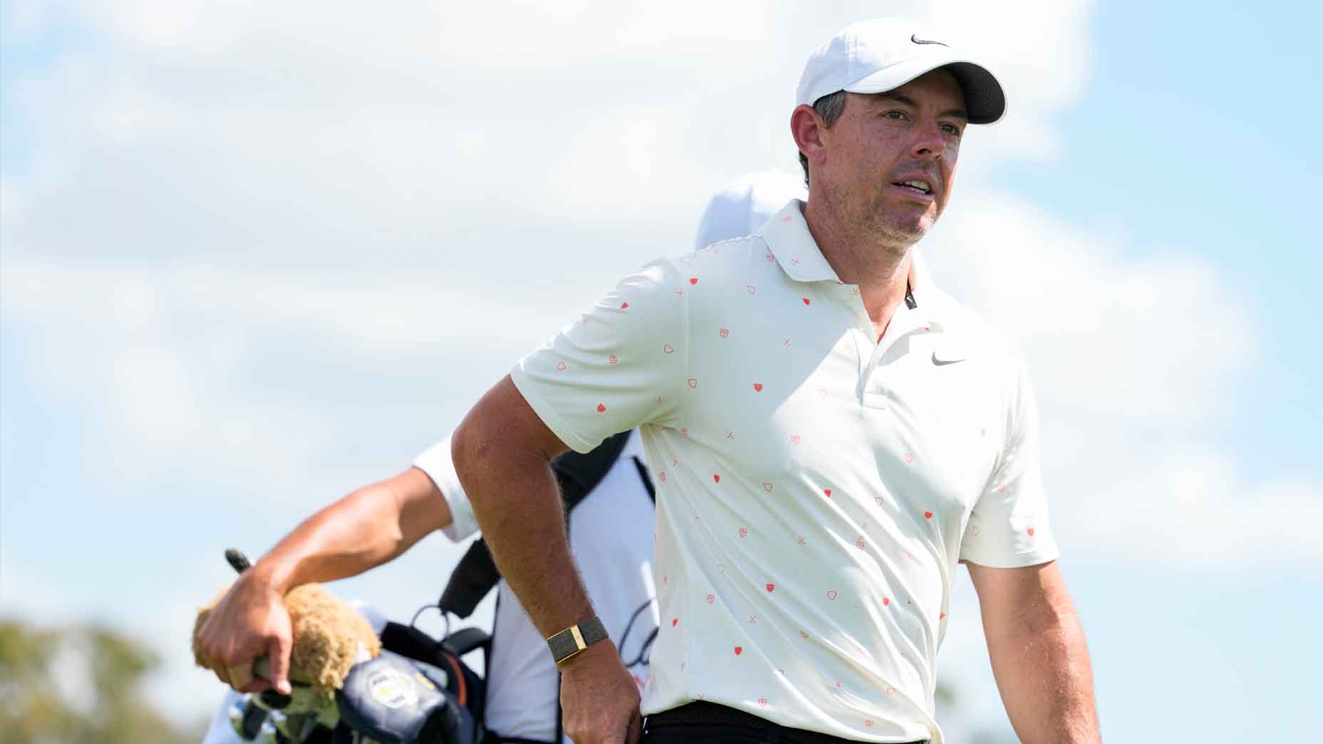 Rory McIlroy walks during the Arnold Palmer Invitational