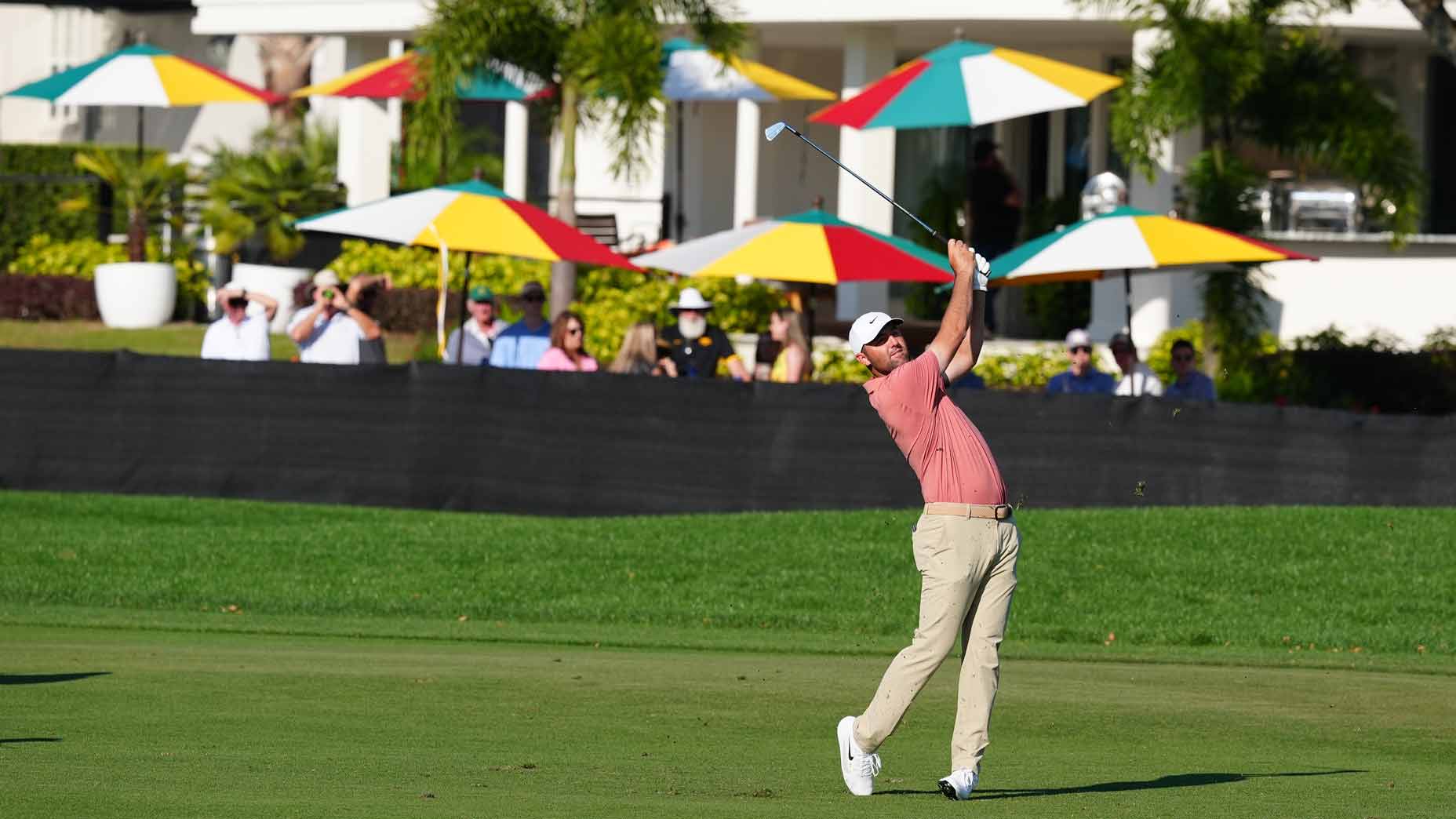 2026 Arnold Palmer Invitational odds: Scottie Scheffler hits shot at Bay Hill in 2025.