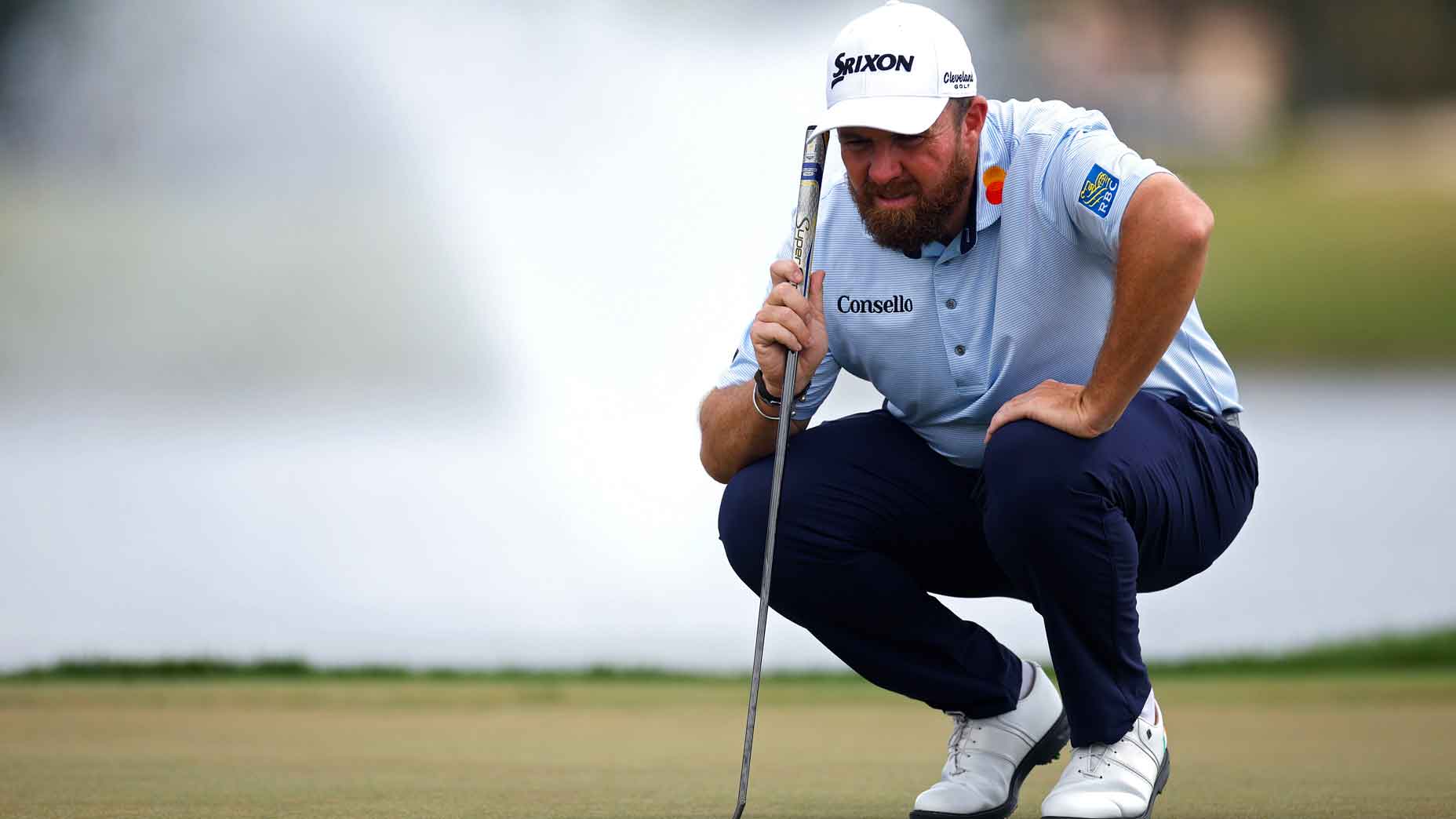 shane lowry reads a putt during the 2026 cognizant classic