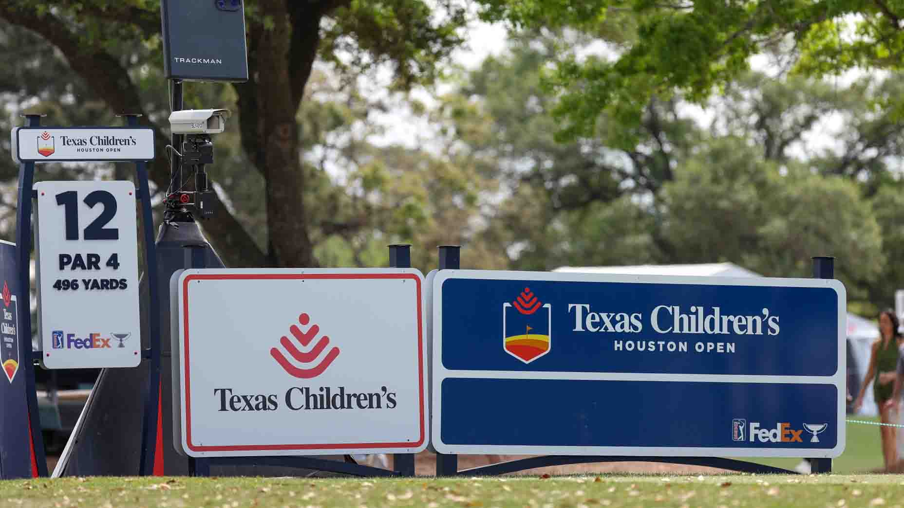 A sign at the Texas Children's Houston Open