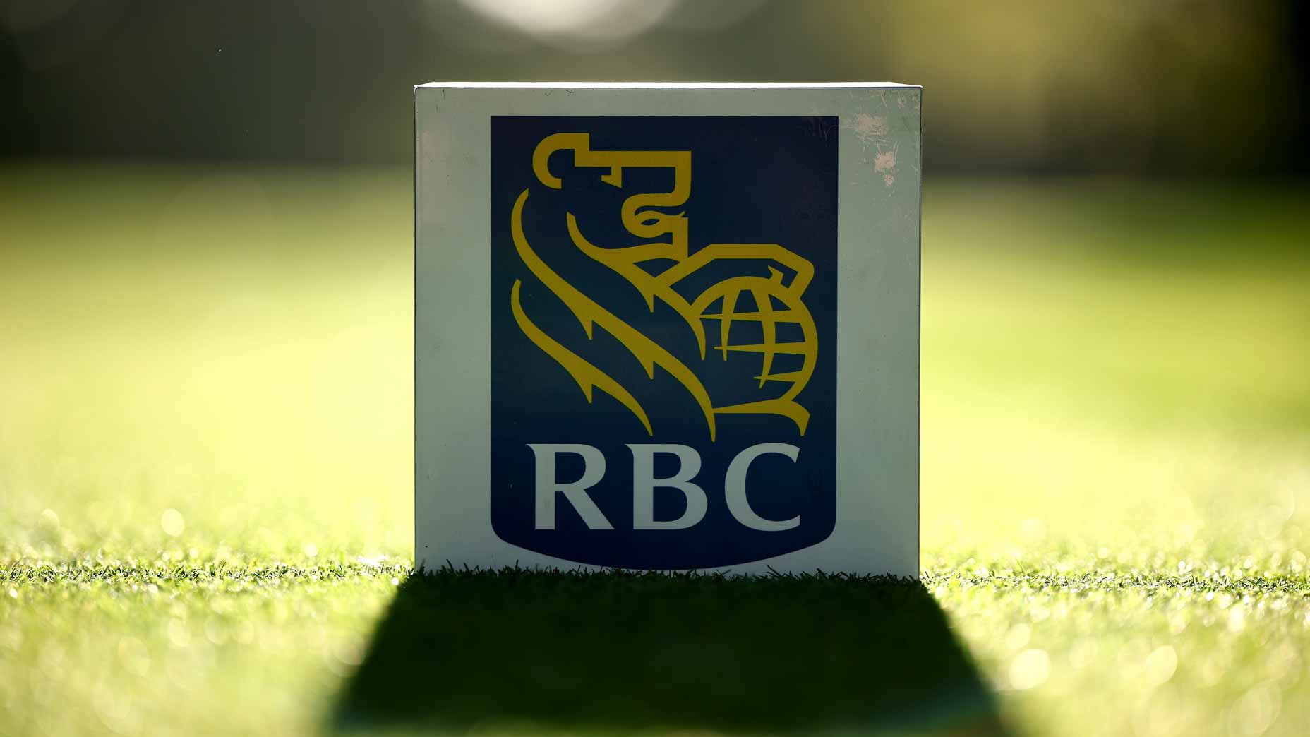 2026 RBC Heritage tee marker on course.