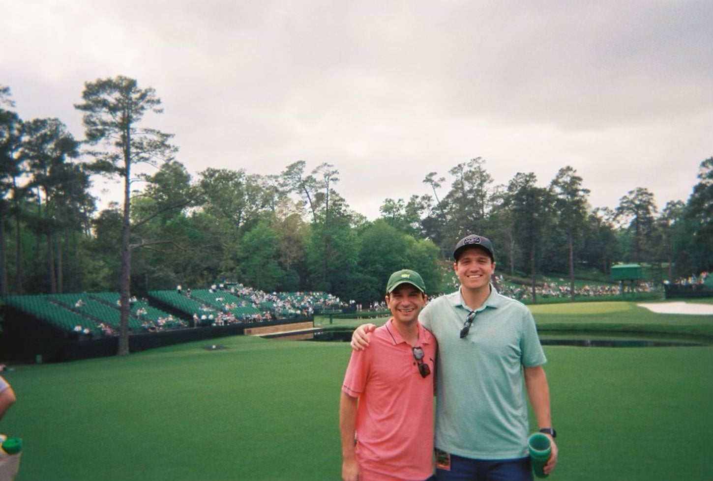 Brad Stark and his friend at the Masters.