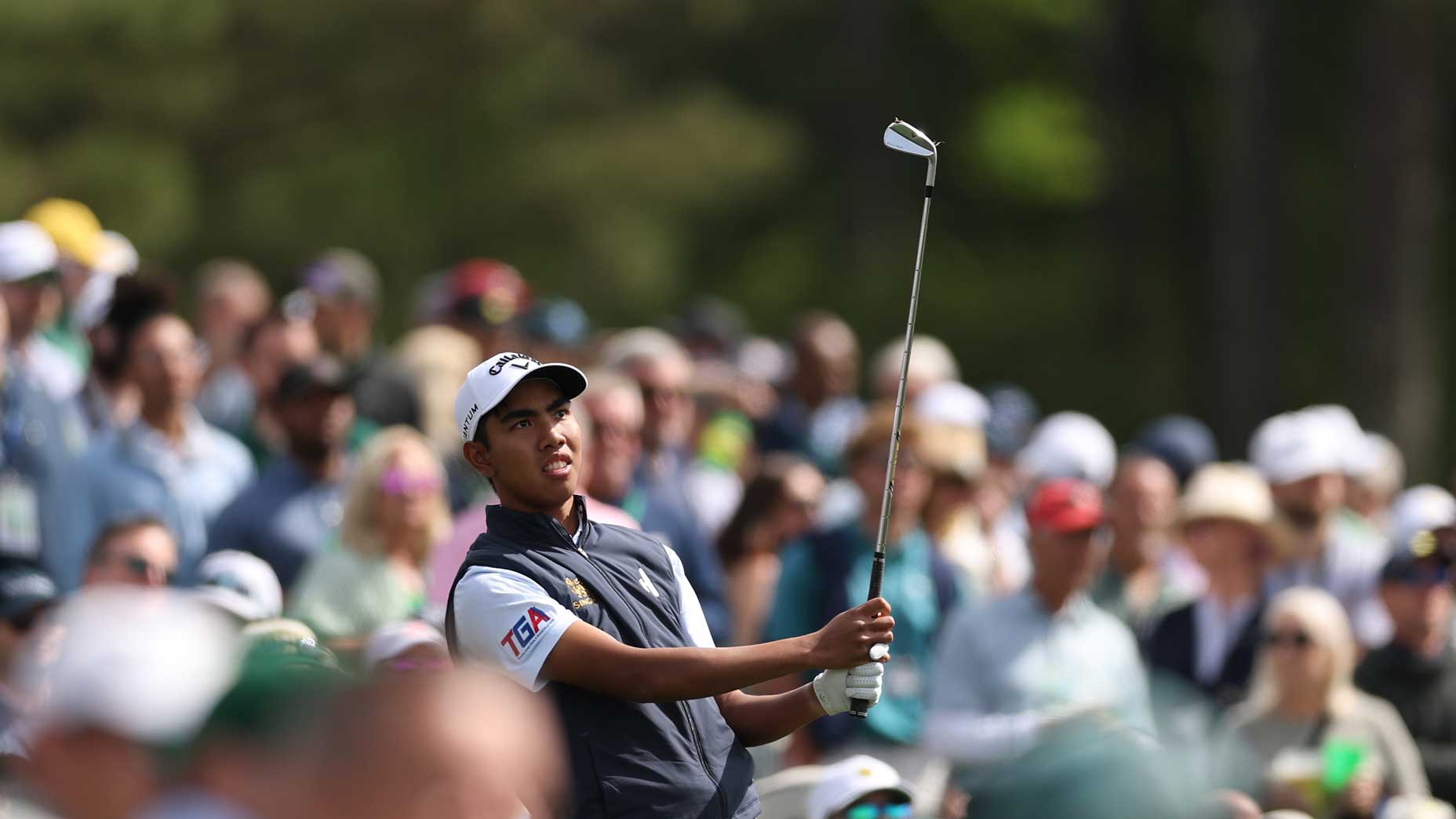 Fifa Laopakdee hits a shot at Augusta National