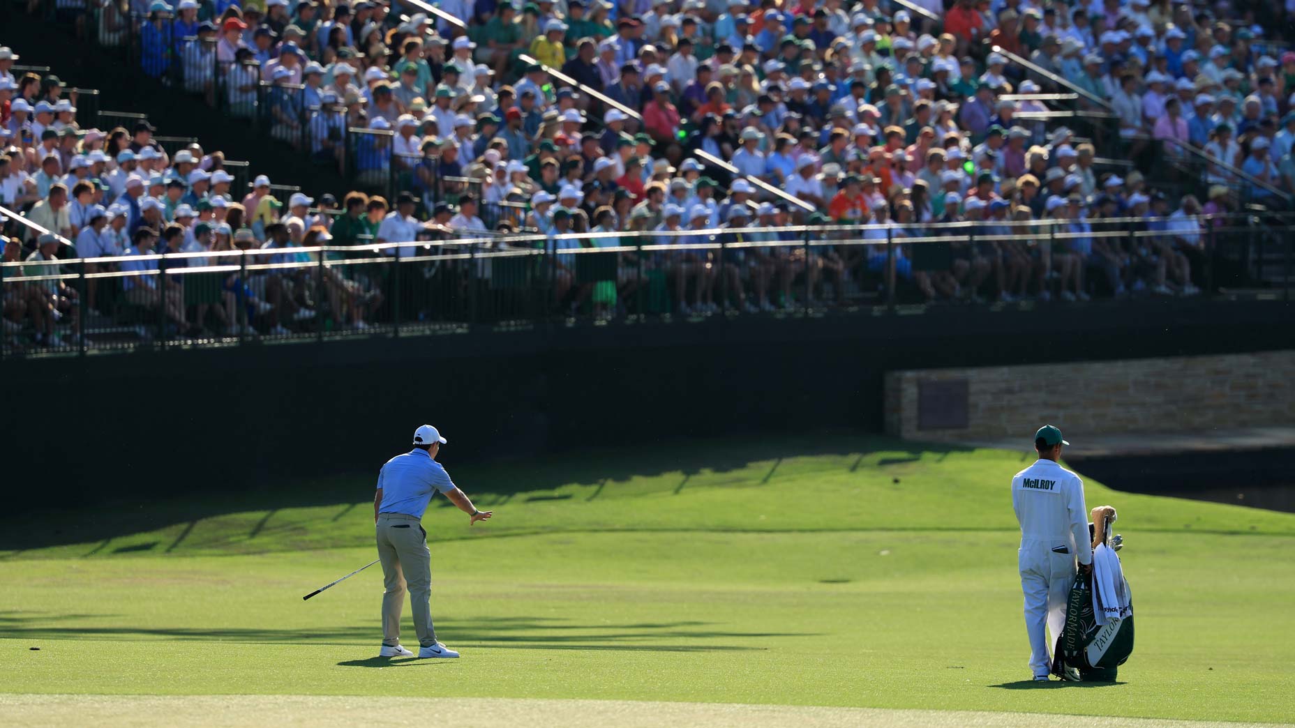 Rory McIlroy begged his ball to stop at No. 15 on Sunday.