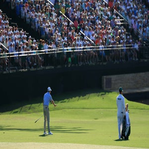 Rory McIlroy begged his ball to stop at No. 15 on Sunday.