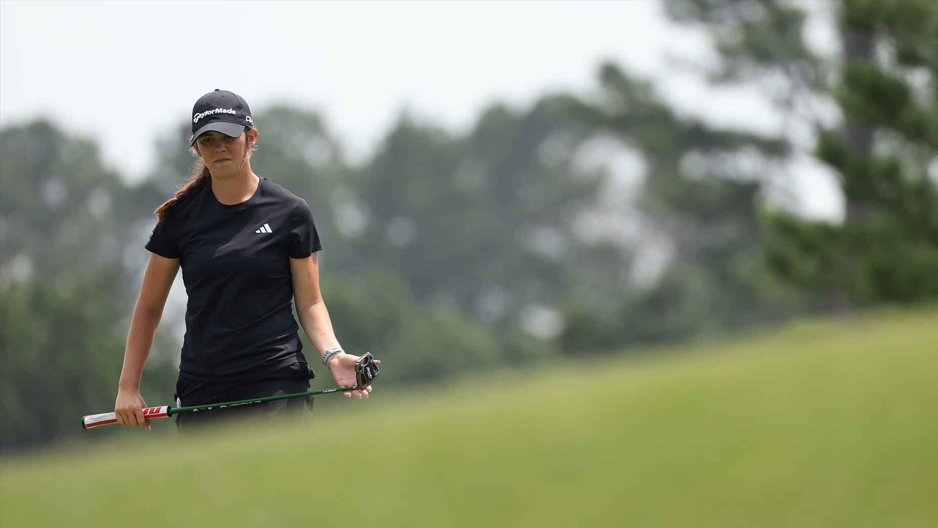 Asterisk Talley looks on during the Chevron Championship