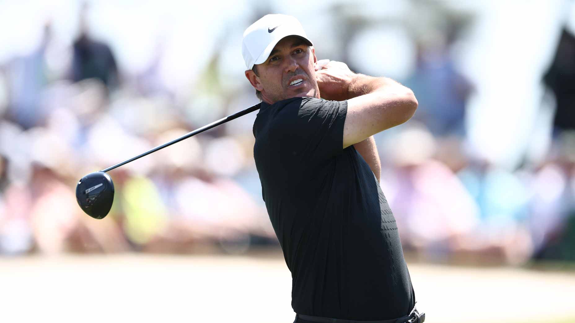 2026 Zurich Classic Thursday tee times: Brooks Koepka hits drive during Masters.