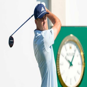 2026 RBC Heritage Friday TV coverage: Ludvig Aberg hits tee shot at Harbour Town.