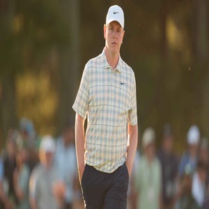 Robert MacIntyre looks on during the Masters