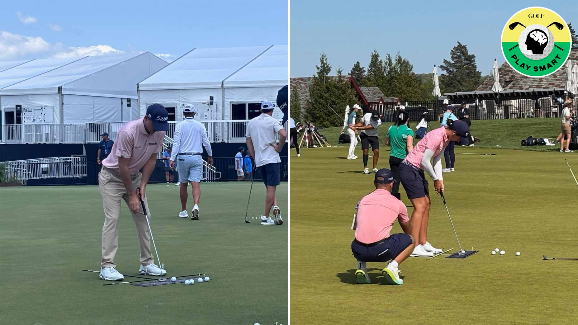 Most pros do this when practicing putting — and you should too
