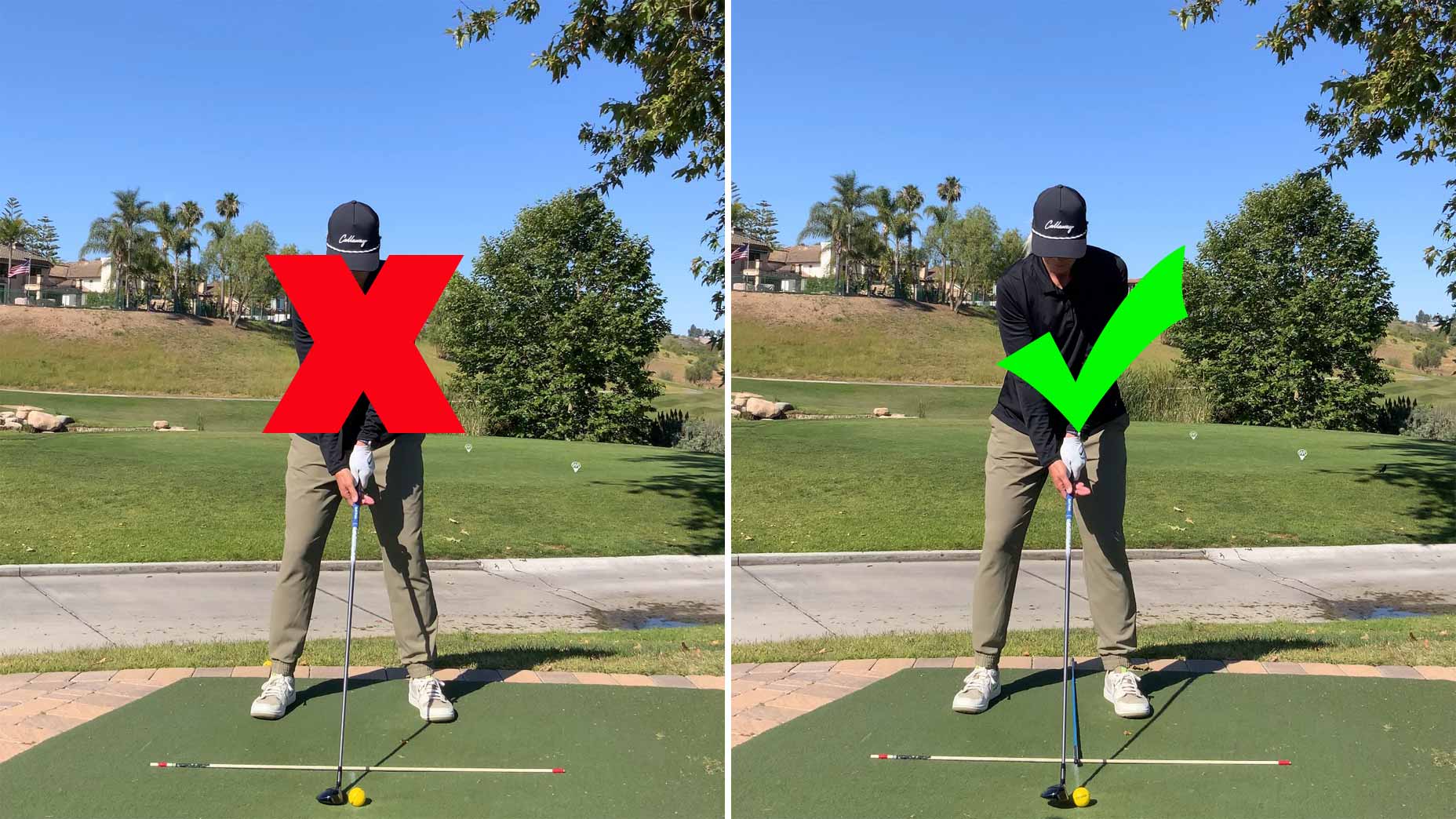 Hit more solid hybrids by making these setup adjustments