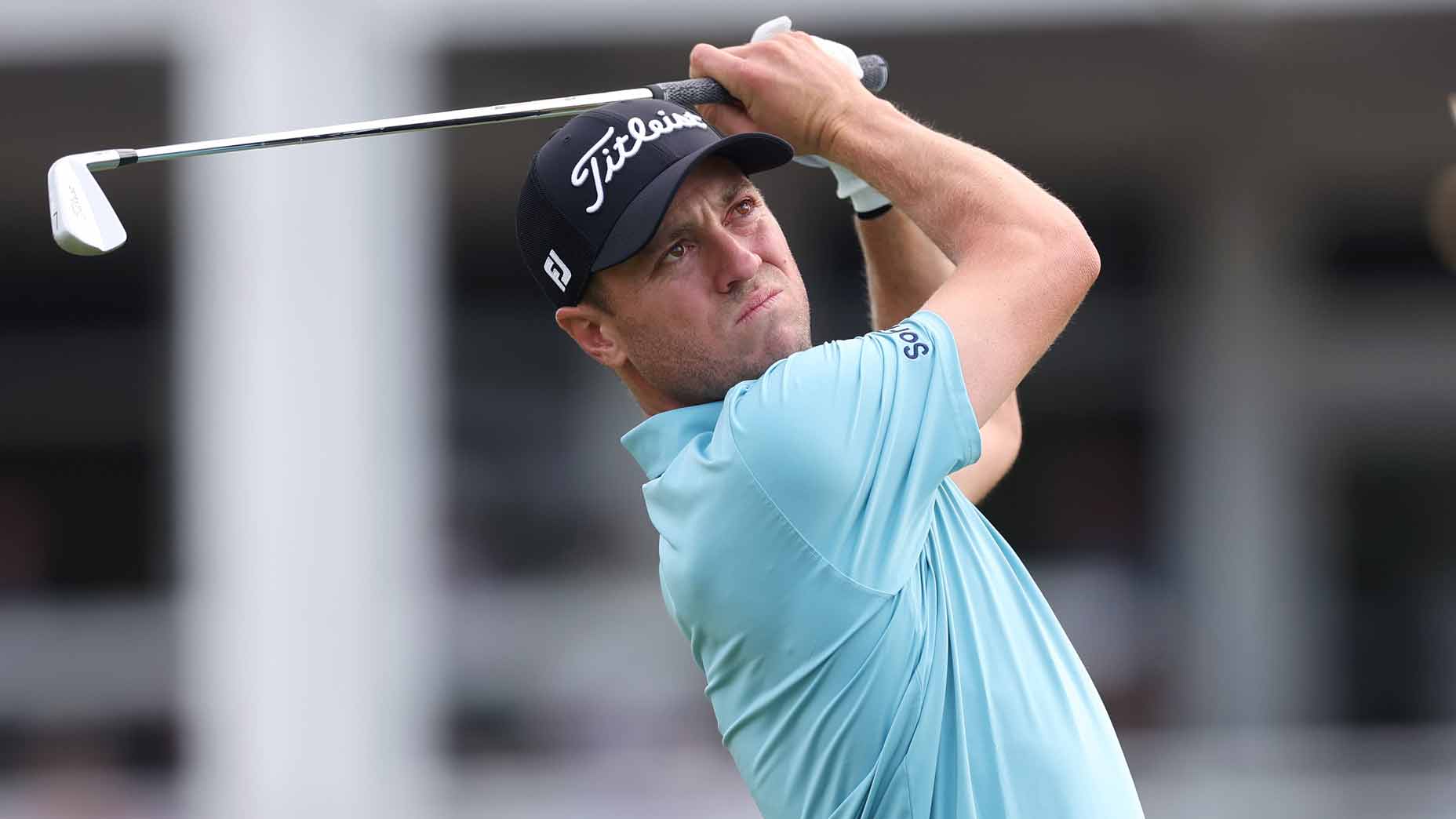 Justin Thomas hits shot at PGA Championship: 2026 Charles Schwab Challenge Friday TV coverage