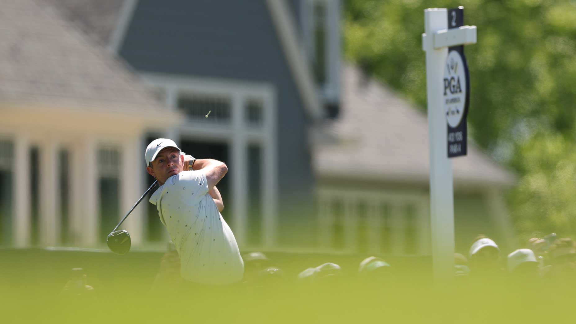 2026 PGA Championship Sunday tee times: Rory McIlroy hits driver at Aronimink