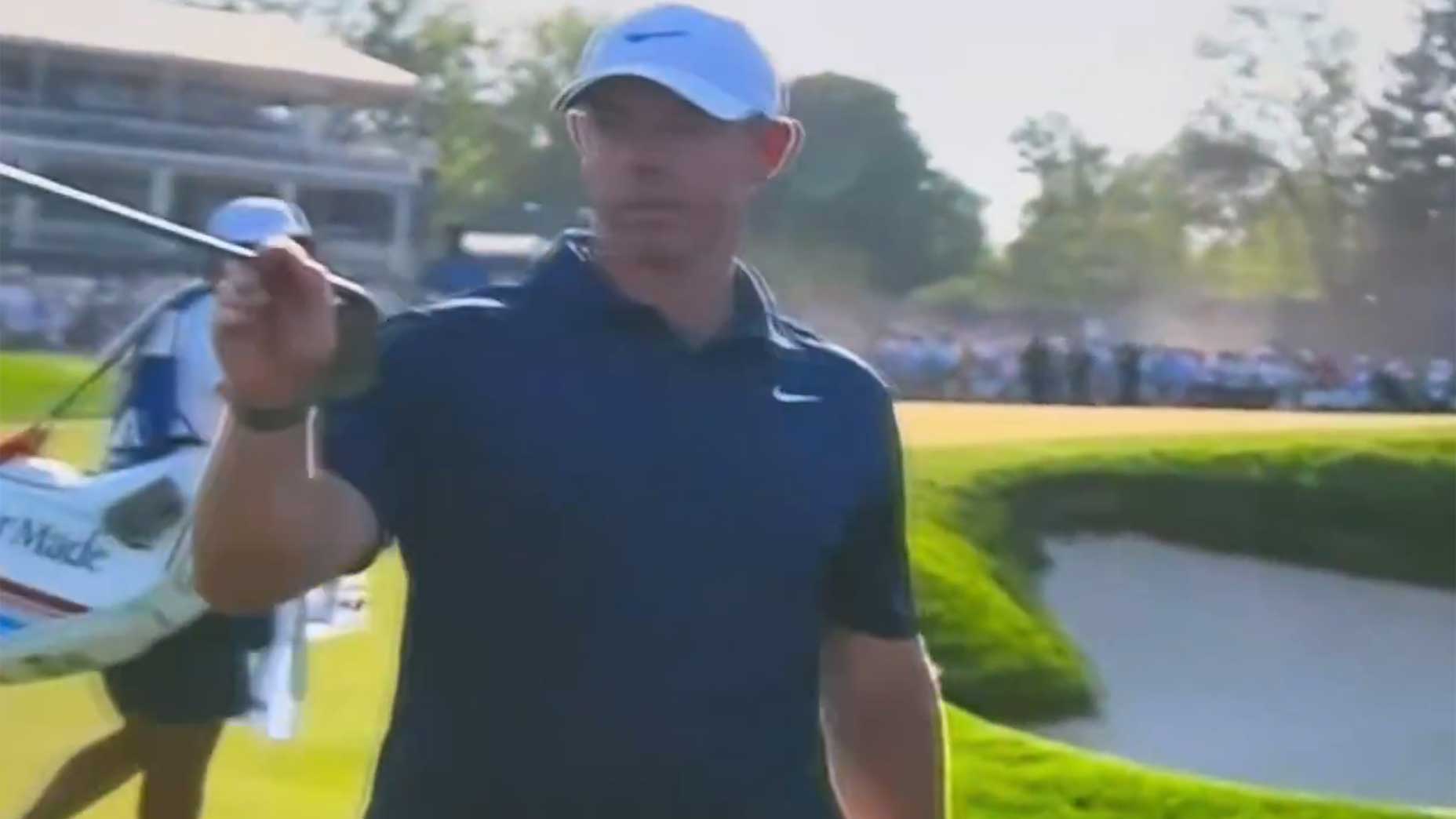 Rory McIlroy fires back at heckling fan during final round of PGA