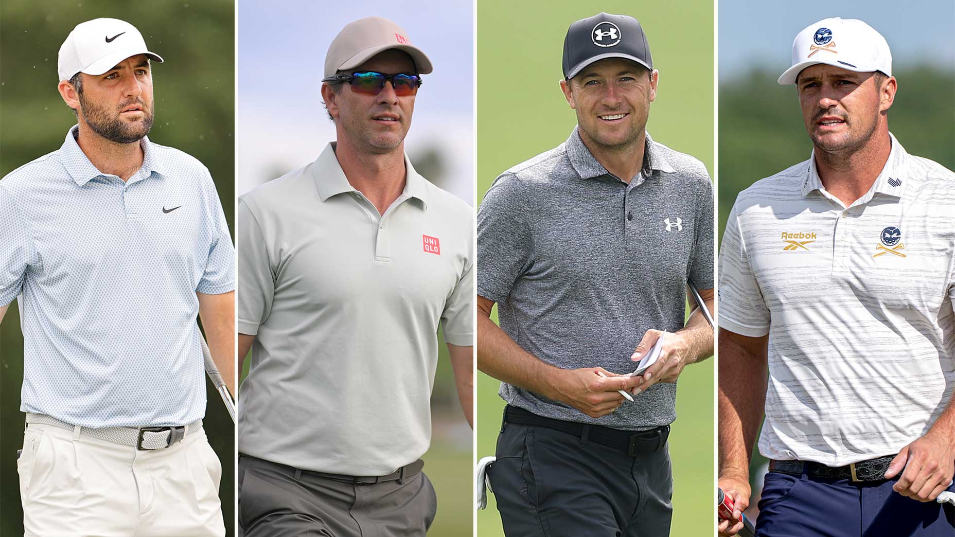 Scottie Scheffler, Adam Scott, Jordan Spieth and Bryson DeChambeau.