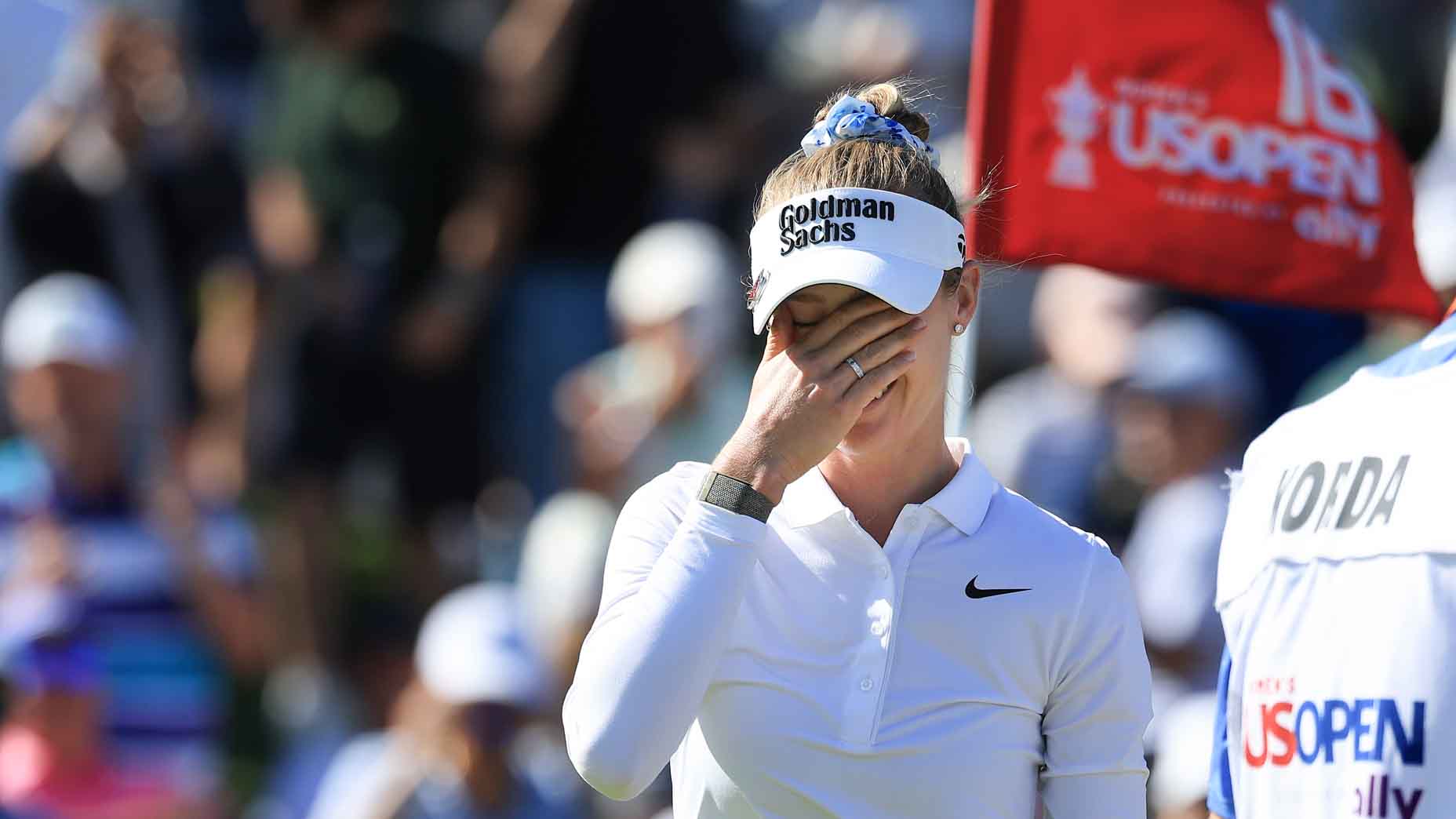 Nelly Korda reacts to winning the U.S. Women's Open