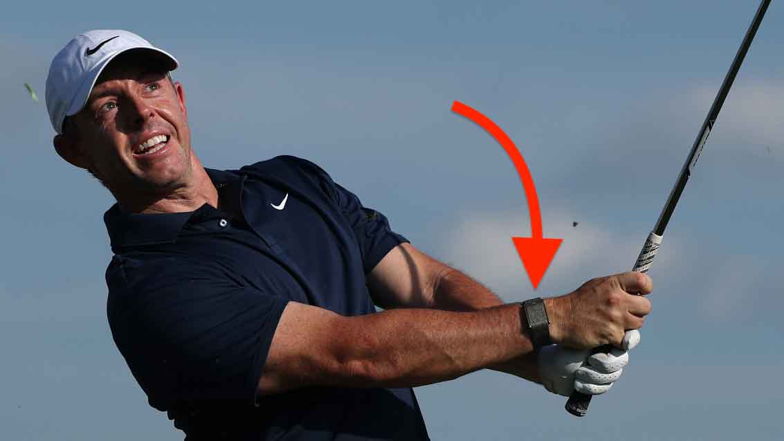 rory mcilroy wearing a whoop strap