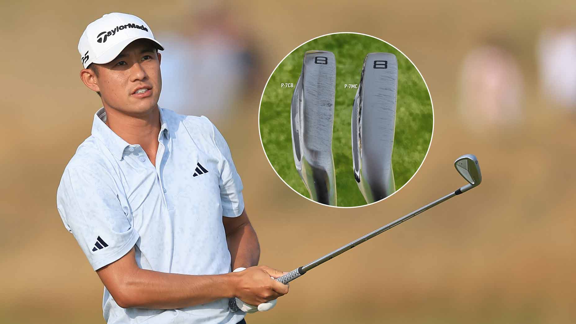 Why Collin Morikawa tested irons off a cart path for The Open