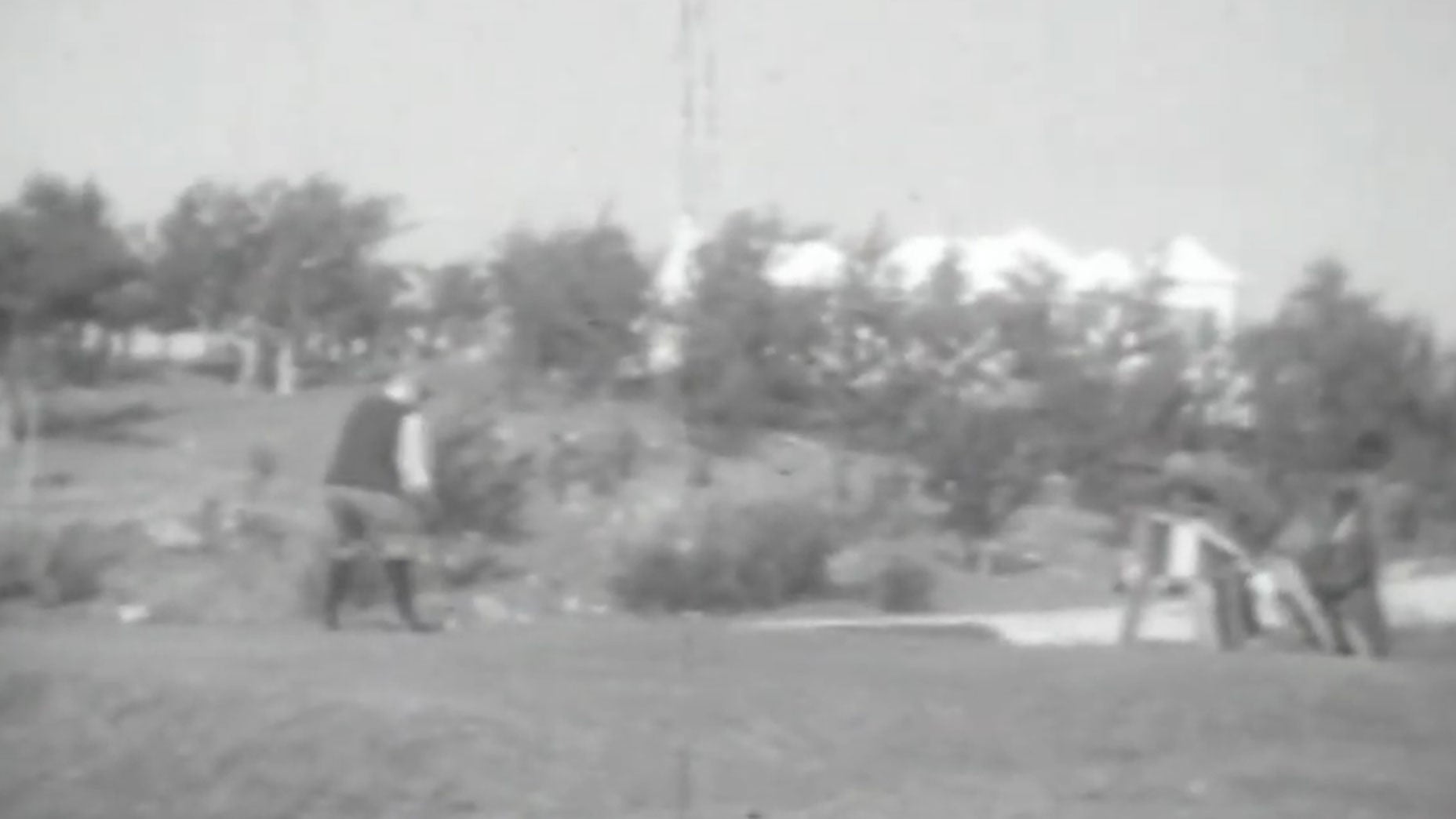 Grainy footage believed to be of CB Macdonald playing Mid Ocean Club