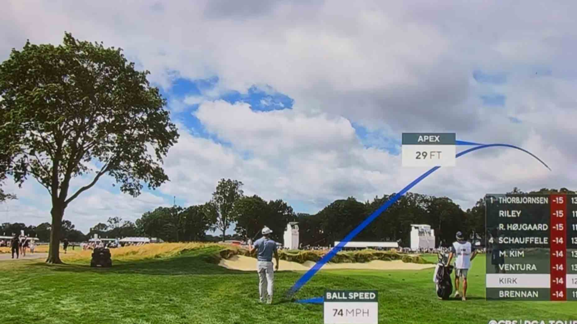 Tour winner hits a shank. Then comes a WILD hot mic and 2 rules talks  