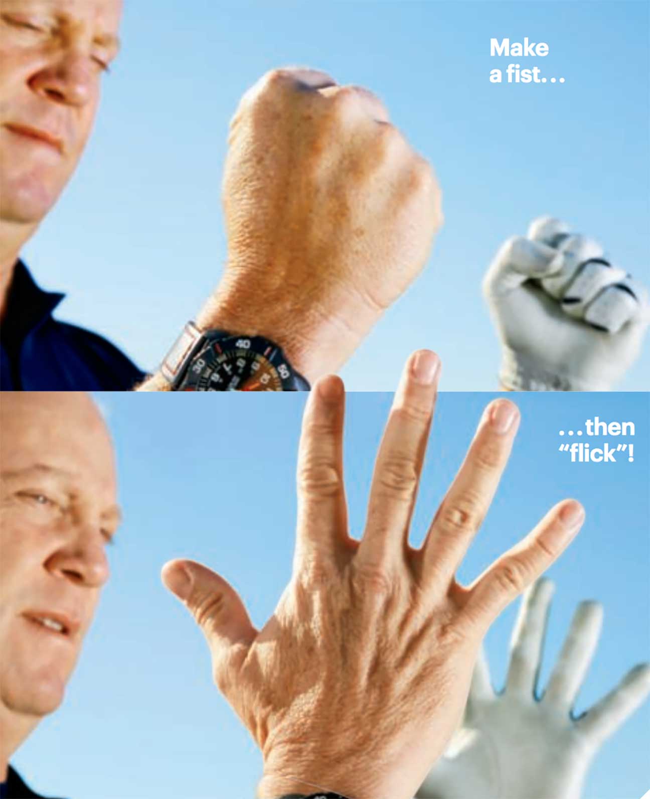 Three easy exercises to warm-up your hands for chilly spring golf